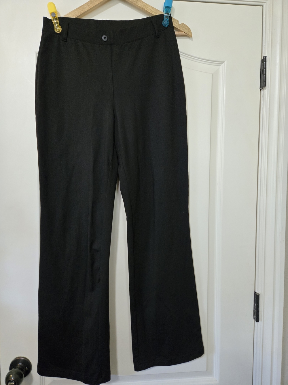 Women's Black Boot Cut Stretch Pants